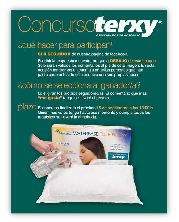 Instrucciones concurso almohada terxy mediflow