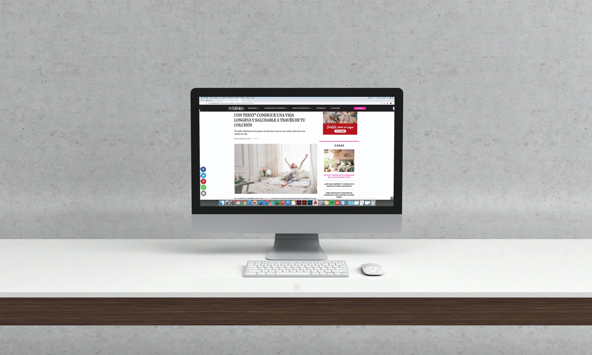 Branded Content De Terxy® En La Revista Interiores Hablando Sobre La Importancia Del Colchón Para Alcanzar Una Vida Mas Saludable